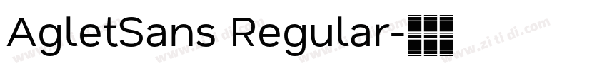 AgletSans Regular字体转换